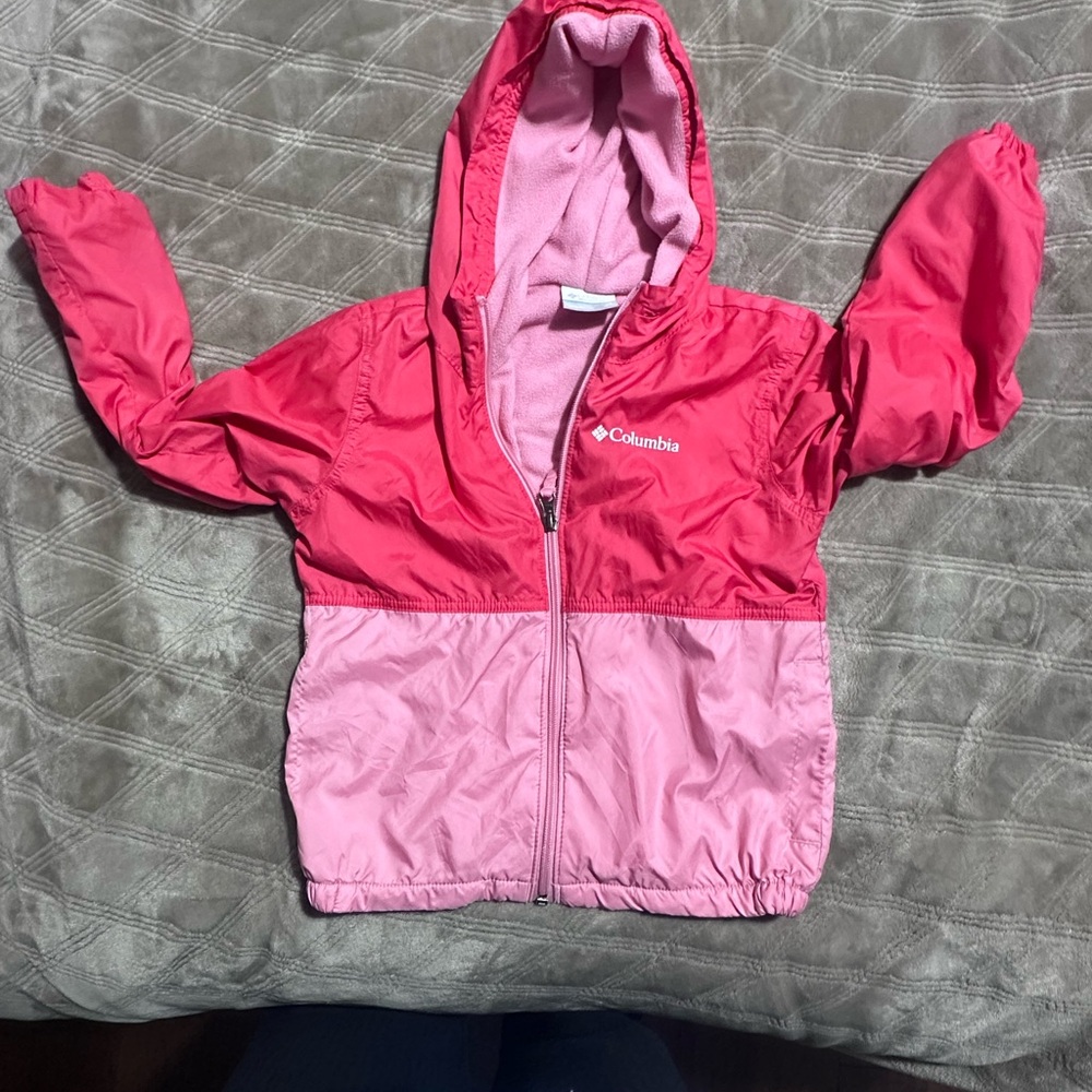 Columbia Two-Tone Pink Fleece Jacket‎